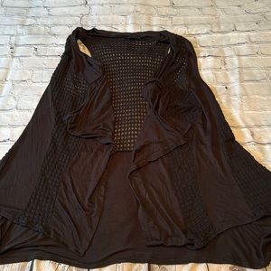 AB Studio Black Flowy Sleeveless Top